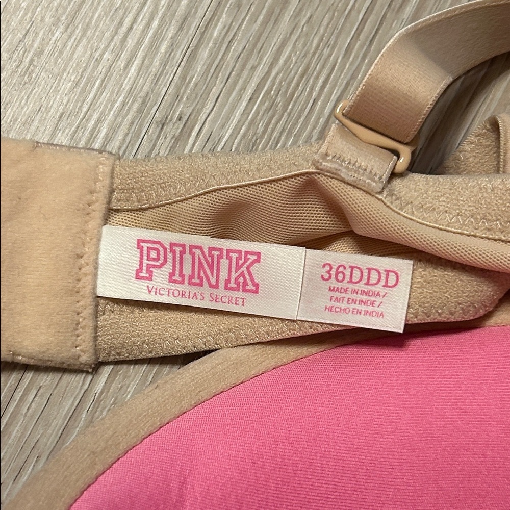 PINK Wear Everywhere Super Push-Up Bra Sz 34DDD - Picture 2 of 8